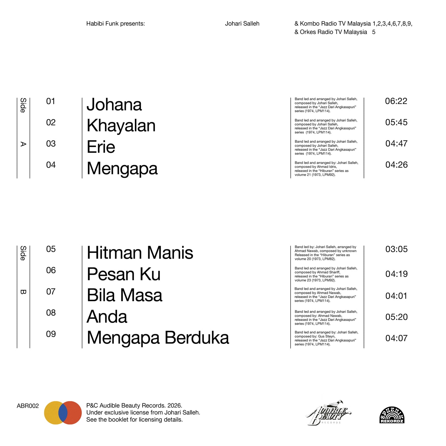 Audible Beauty 002: Johari Salleh - Jazz Dari Angkasapuri