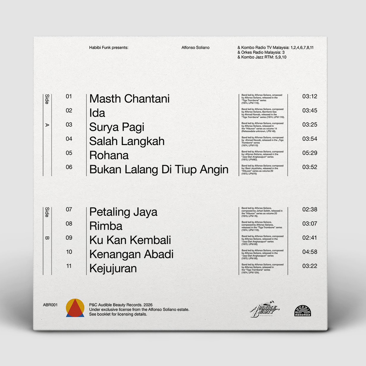 Audible Beauty 001: Alfonso Soliano - Tiga Trombone